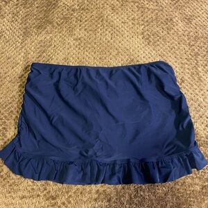 Joe Boxer Dark Blue Mini Skirt with Ruffle Hem